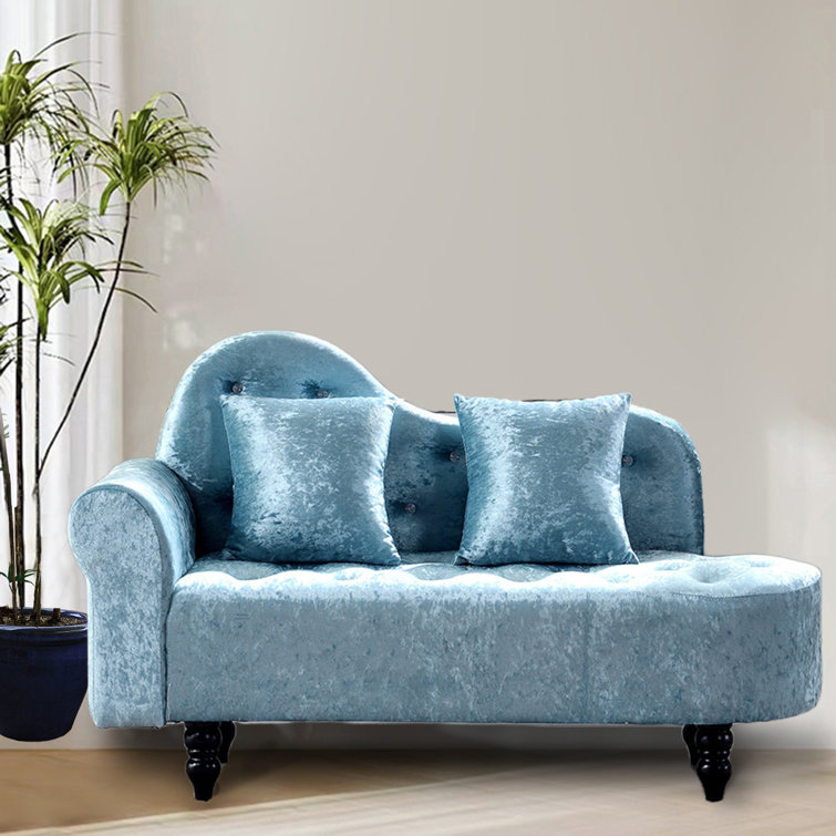 Grey velvet chaise discount sofa